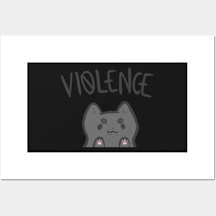 Kitty chooses violence Posters and Art